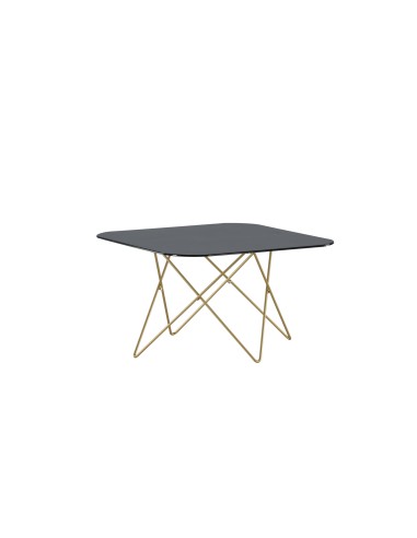 Soffbord Tristar, 80 × 80 cm, Svart