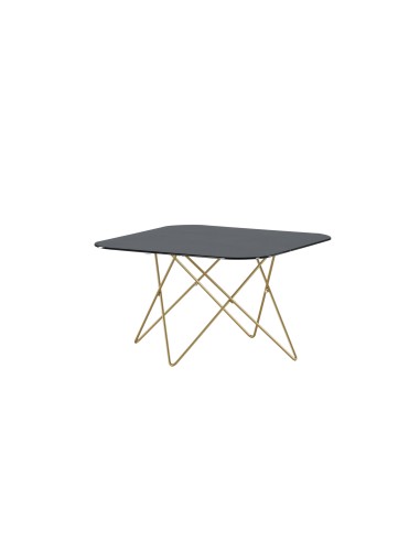 Soffbord Tristar, 80 × 80 cm, Svart
