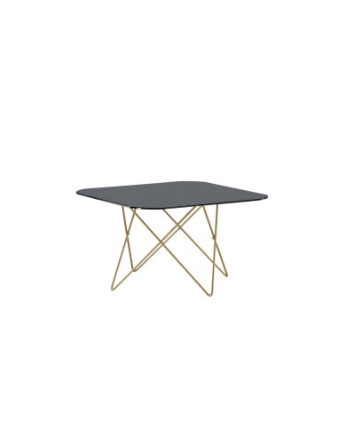 Soffbord Tristar, 80 × 80 cm, Svart