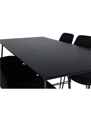 Matgrupp Petra med Muce matstolar, 190 × 90 cm