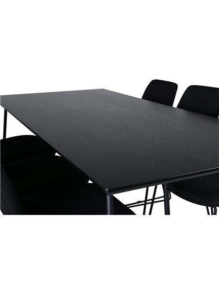 Matgrupp Petra med Muce matstolar, 190 × 90 cm