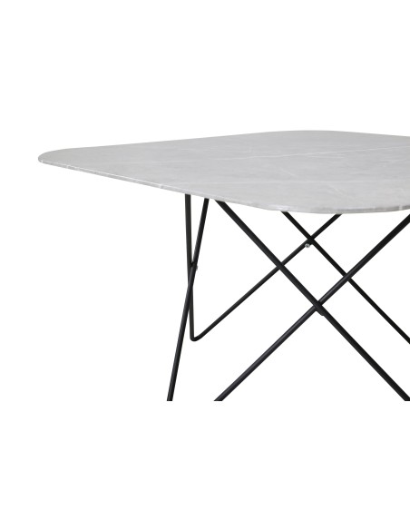 Soffbord Tristar, 80 × 80 cm, Grå