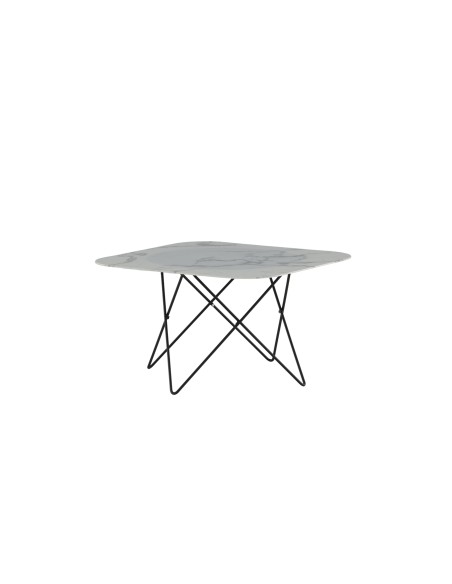 Soffbord Tristar, 80 × 80 cm, Vit