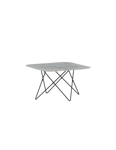 Soffbord Tristar, 80 × 80 cm, Vit
