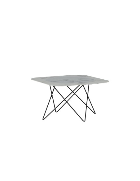 Soffbord Tristar, 80 × 80 cm, Vit