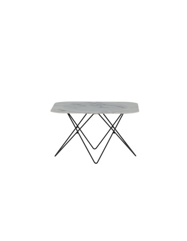 Soffbord Tristar, 80 × 80 cm, Vit