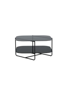 Soffbord Un-line, 85 × 85 cm, Svart
