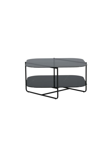 Soffbord Un-line, 85 × 85 cm, Svart