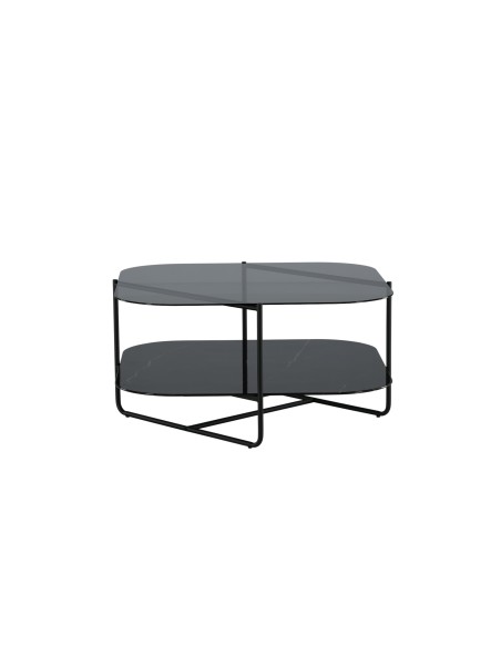 Soffbord Un-line, 85 × 85 cm, Svart