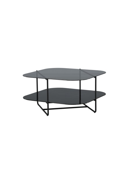 Soffbord Un-line, 85 × 85 cm, Svart