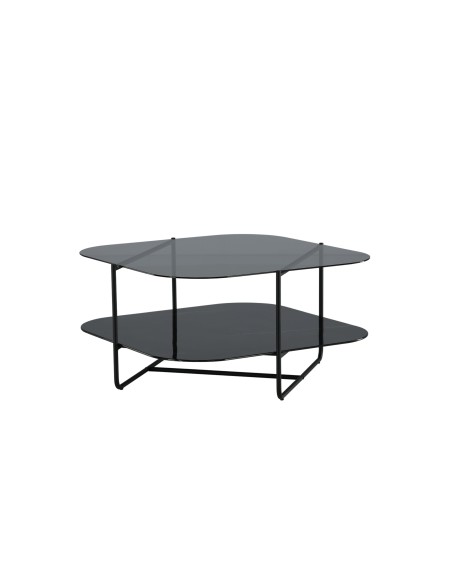 Soffbord Un-line, 85 × 85 cm, Svart