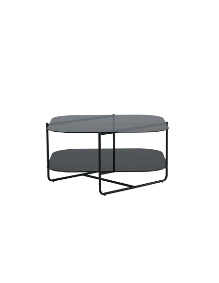 Soffbord Un-line, 85 × 85 cm, Svart