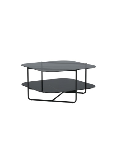 Soffbord Un-line, 85 × 85 cm, Svart