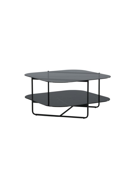 Soffbord Un-line, 85 × 85 cm, Svart