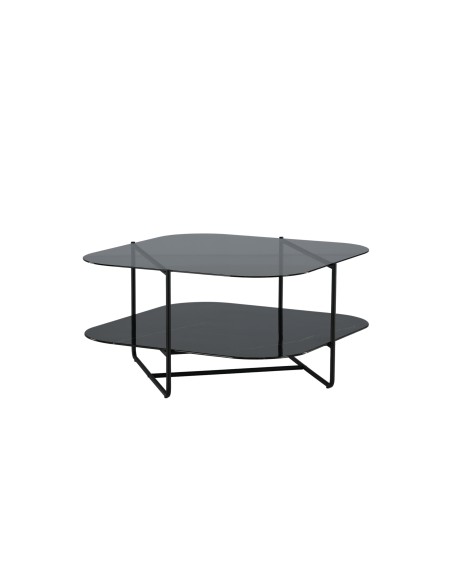 Soffbord Un-line, 85 × 85 cm, Svart