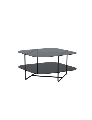 Soffbord Un-line, 85 × 85 cm, Svart