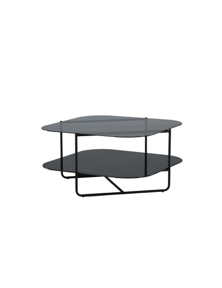 Soffbord Un-line, 85 × 85 cm, Svart