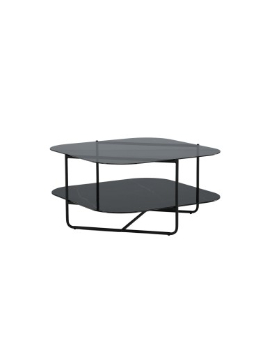 Soffbord Un-line, 85 × 85 cm, Svart