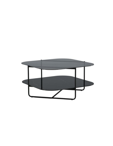 Soffbord Un-line, 85 × 85 cm, Svart