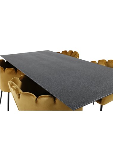 Matgrupp Piazza med Limhamn matstolar, 180 × 90 cm
