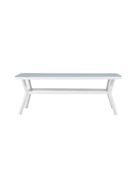 Matbord Virya, 200 × 100 cm, Vit