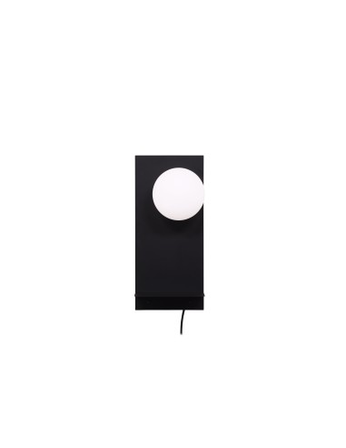 Vägglampa Troyes, Svart