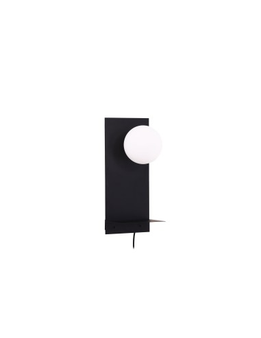 Vägglampa Troyes, Svart