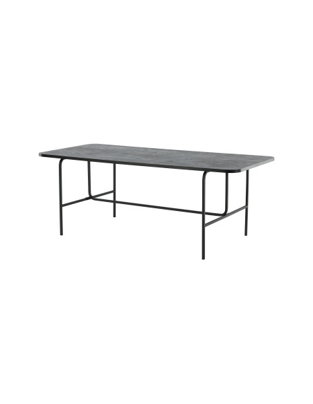 Matbord Uno, 200 × 90 cm, Svart