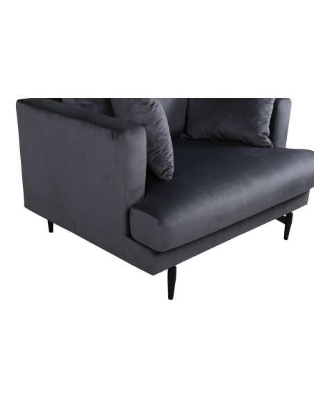 Fåtölj Sofia, 104 × 92 cm, Dark Grey