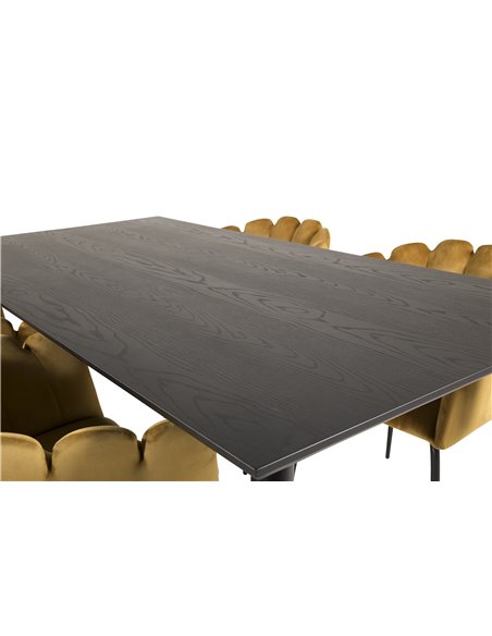 Matgrupp Dipp med Limhamn matstolar, 180 × 90 cm
