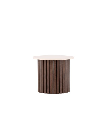Runt sidobord Visingsö, Ø52 cm, Beige