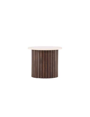 Runt sidobord Visingsö, Ø52 cm, Beige