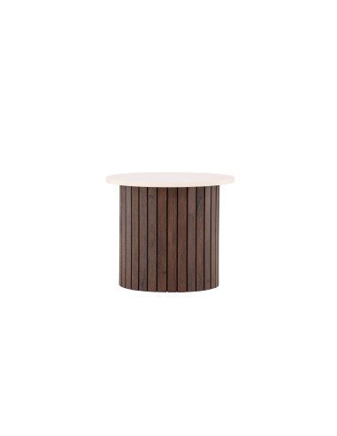 Runt sidobord Visingsö, Ø52 cm, Beige