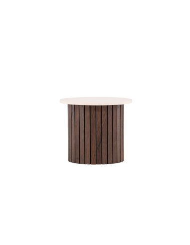 Runt sidobord Visingsö, Ø52 cm, Beige