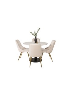 Matgrupp Razzia med Velvet Deluxe matstolar 2