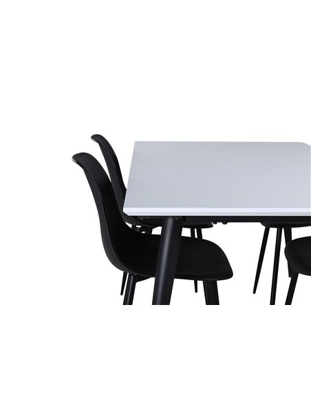 Matgrupp Jimmy med Polar matstolar, 150 × 90 cm