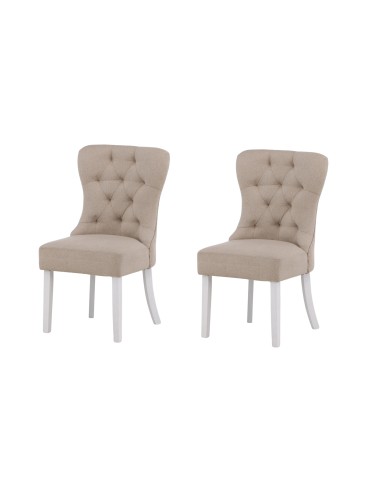 Matstol Vista, Beige/Vit