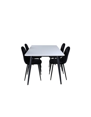 Matgrupp Jimmy med Polar matstolar, 150 × 90 cm
