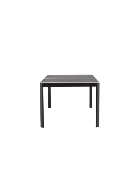 Matbord Togo, 200 × 100 cm, Svart