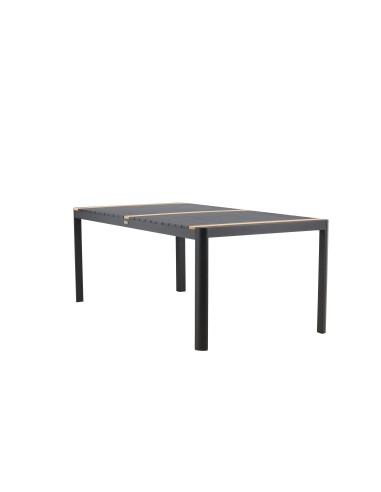 Matbord Togo, 200 × 100 cm, Svart