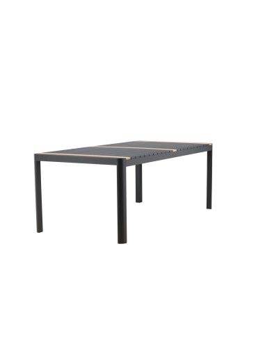 Matbord Togo, 200 × 100 cm, Svart