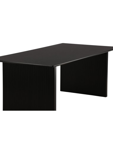 Matbord Vail, 200 × 100 cm, Svart