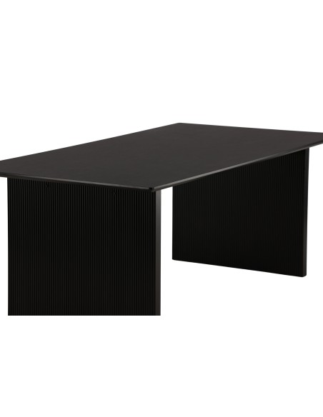 Matbord Vail, 200 × 100 cm, Svart