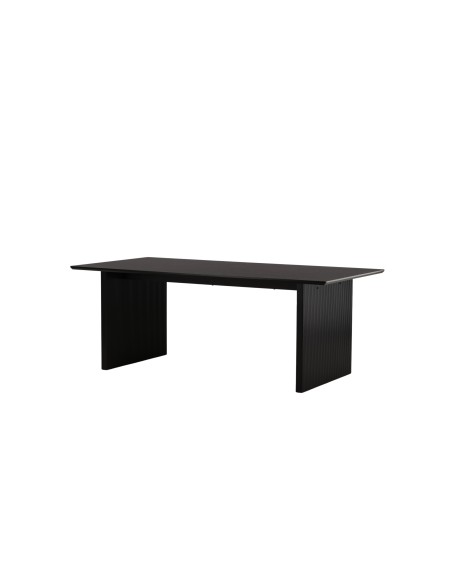 Matbord Vail, 200 × 100 cm, Svart