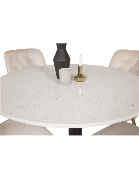 Matgrupp Razzia med Velvet Deluxe matstolar