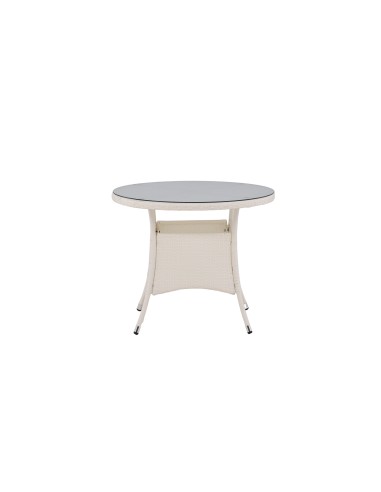 Runt matbord Volta, Ø90 cm, Vit