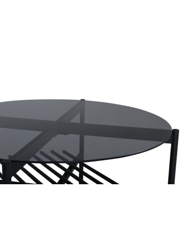 Runt soffbord Von Staf, Ø80 cm, Svart