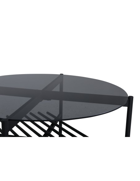 Runt soffbord Von Staf, Ø80 cm, Svart