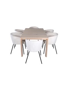 Matgrupp Slider med Berit matstolar, 170 × 95 cm 2
