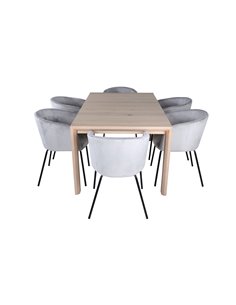 Matgrupp Slider med Berit matstolar, 170 × 95 cm 2